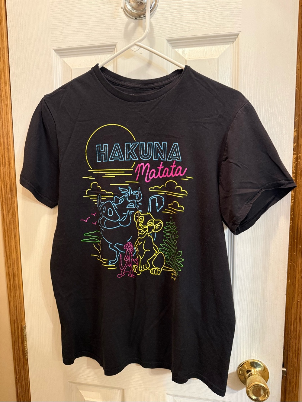 Disney The Lion King Graphic Tee - Black with Yellow Accent